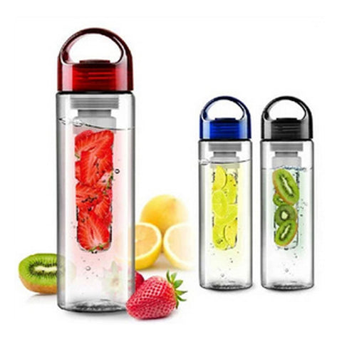 700ML Plastic Fruit Infuser Water Bottle With Filter Leakproof